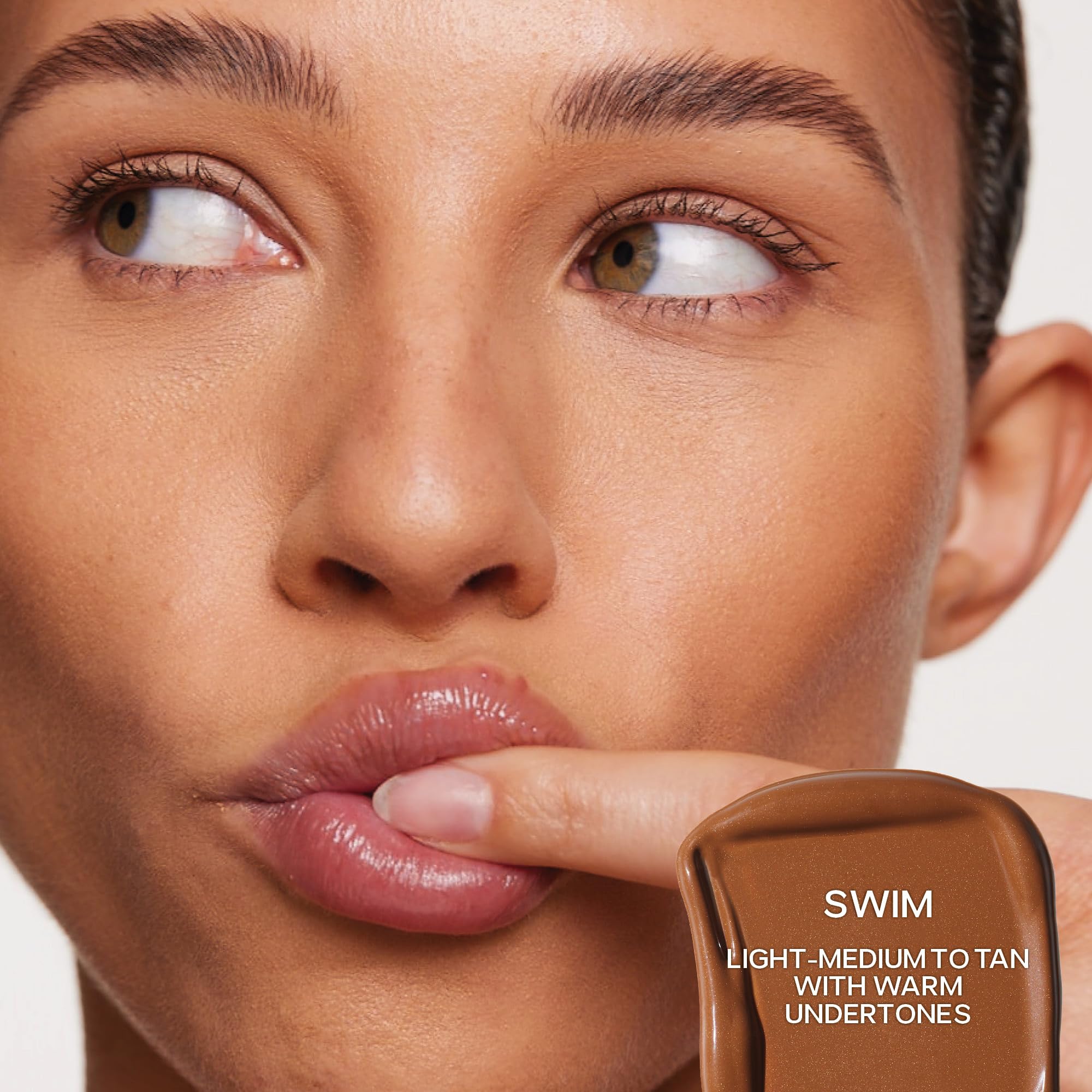Saie Dew Bronze - Hydrating Liquid Bronzer Stick For a Sun Kissed Glow - Liquid Contour Stick Infused with Nourishing Skin Care Ingredients - Sculpted Face Makeup Essential - Swim (0.4 oz) - Image 2