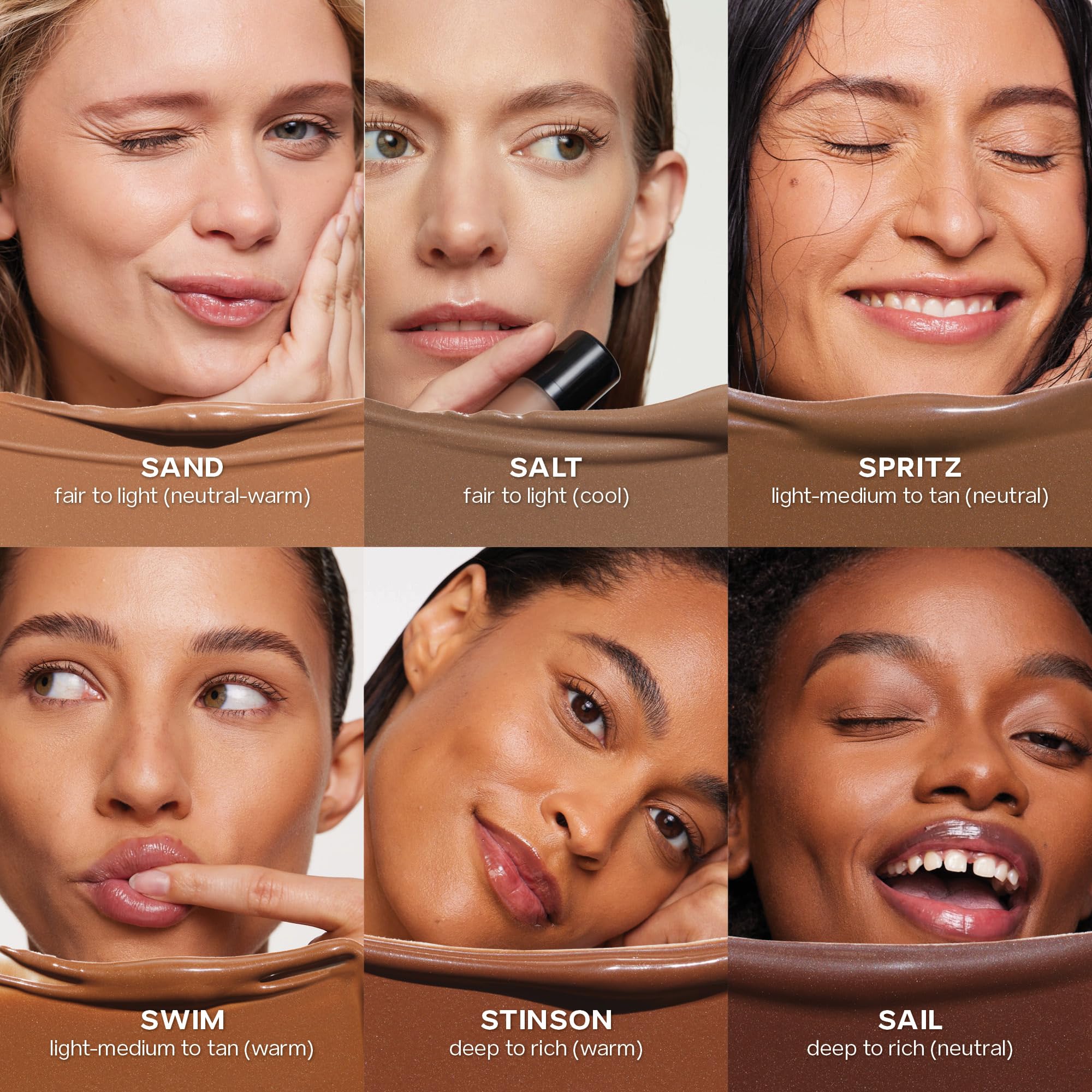 Saie Dew Bronze - Hydrating Liquid Bronzer Stick For a Sun Kissed Glow - Liquid Contour Stick Infused with Nourishing Skin Care Ingredients - Sculpted Face Makeup Essential - Swim (0.4 oz) - Image 7