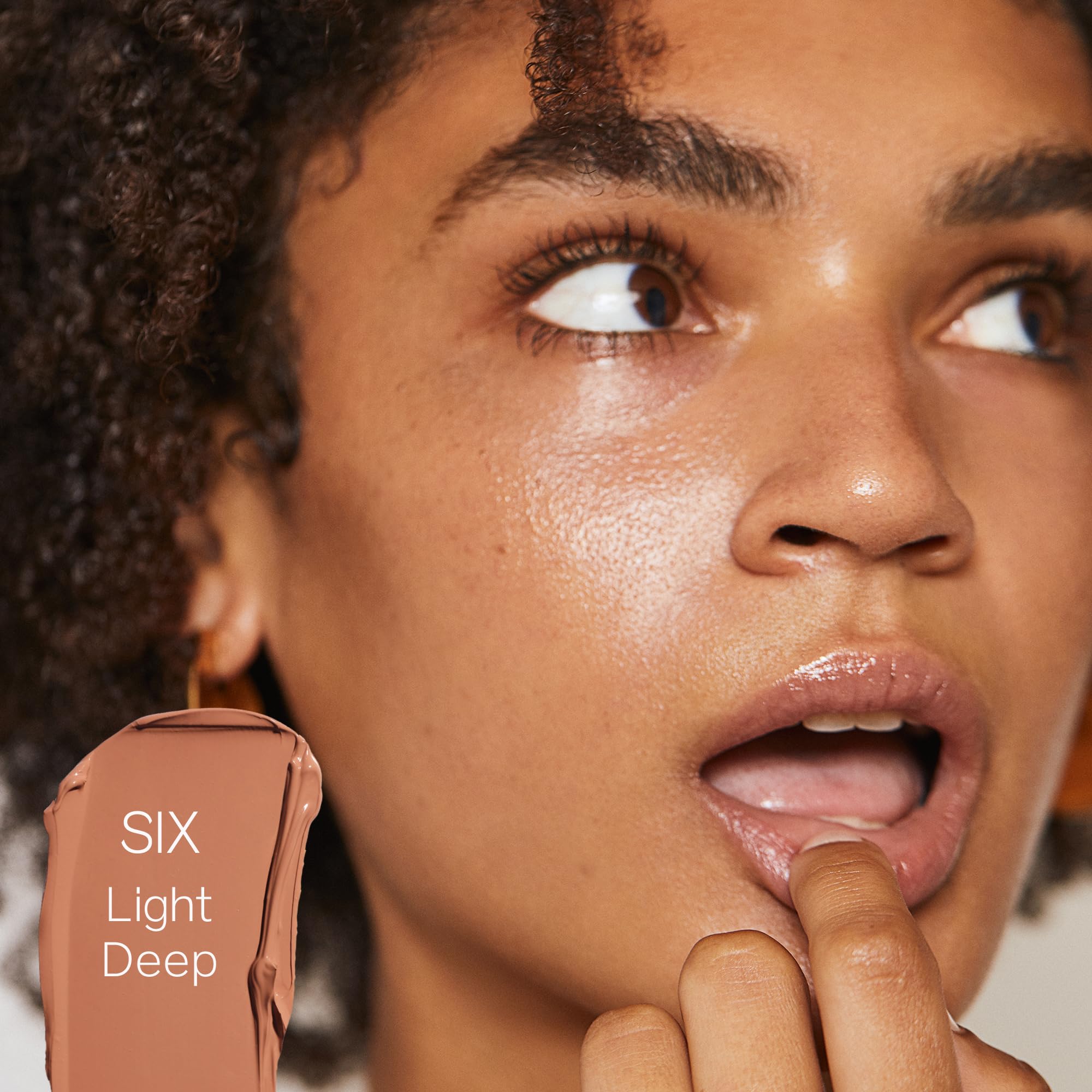 Saie Glow & Blend Duo - Slip Tint Tinted Moisturizer SPF 35 Shade Six (1.35 oz), The Big Liquid Foundation Brush (1 Count), Hydrating Glow & Seamless Blending - Image 3