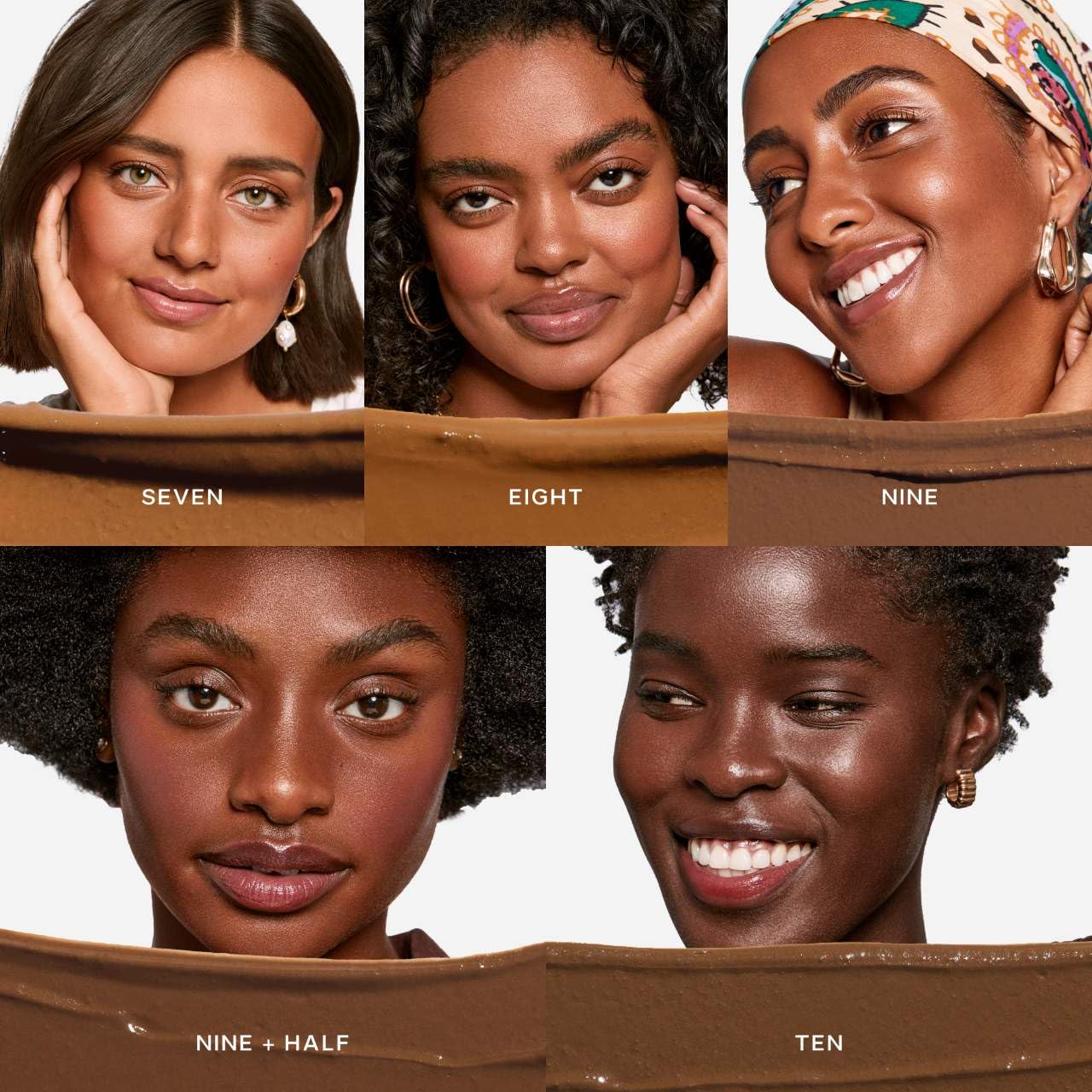 Saie Glow & Blend Duo - Slip Tint Tinted Moisturizer SPF 35 Shade Ten (1.35 oz), The Big Liquid Foundation Brush (1 Count), Hydrating Glow & Seamless Blending - Image 3