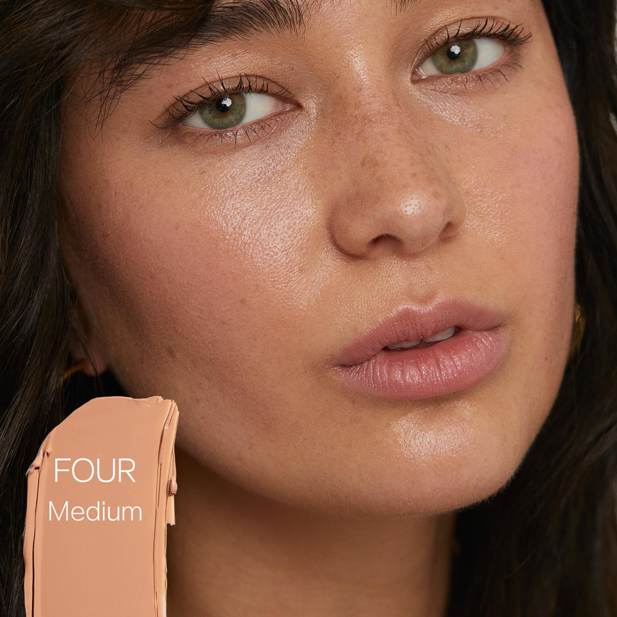 Saie Glow & Blend Duo - Slip Tint Tinted Moisturizer SPF 35 Shade Four (1.35 oz), The Big Liquid Foundation Brush (1 Count), Hydrating Glow & Seamless Blending - Image 3