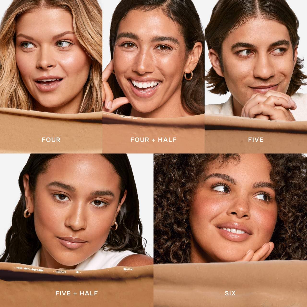 Saie Glow & Blend Duo - Slip Tint Tinted Moisturizer SPF 35 Shade Five + Half (1.35 oz), The Big Liquid Foundation Brush (1 Count), Hydrating Glow & Seamless Blending - Image 3