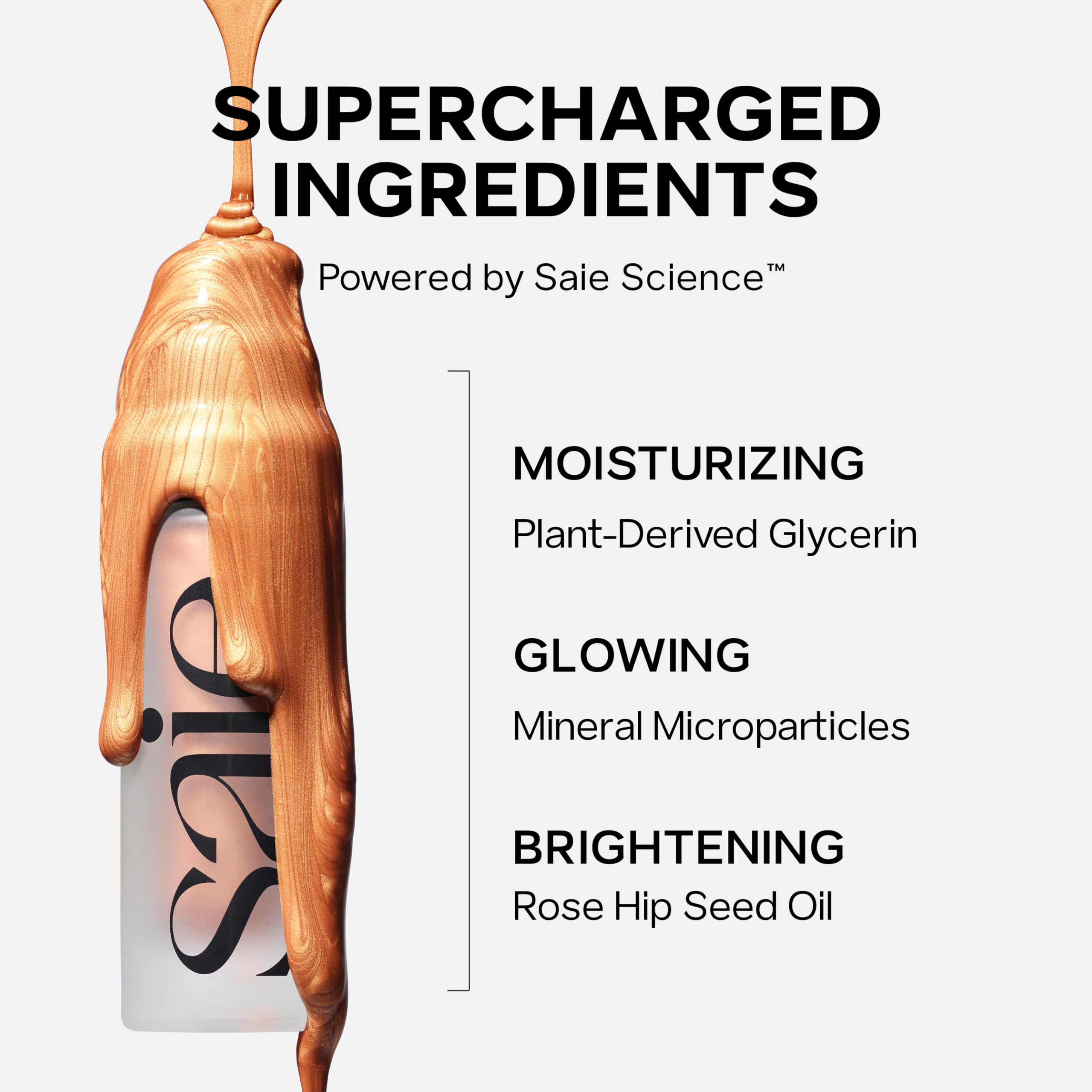 Saie Radiant Glow Duo - Dew Liquid Blush (Chilly, .40 oz) + Glowy Super Gel (Starglow, 1 oz) - Hydrating Cream Blush & Illuminating Primer for a Luminous, Natural Finish - Image 9